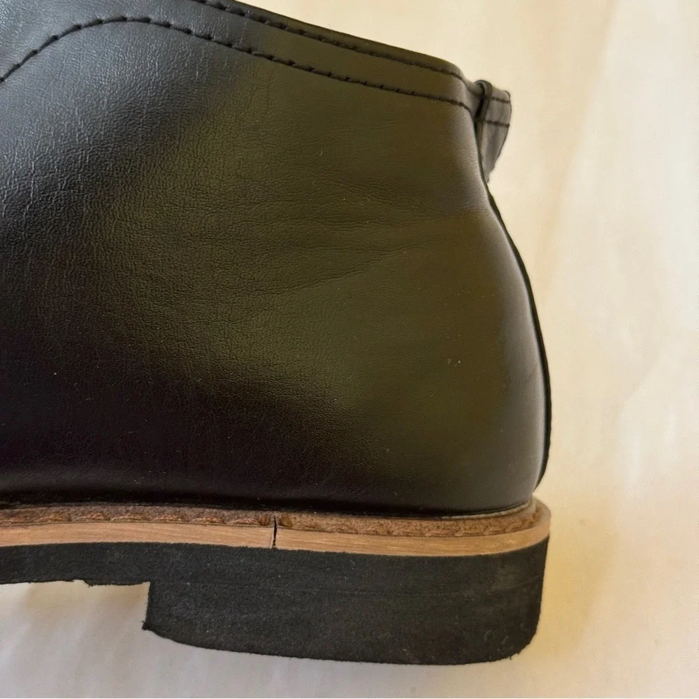 Deer Stags Boys Size 6M Black Ballard Chukka Boots Faux Leather Lace Up‎